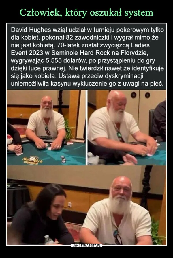 
    Człowiek, który oszukał system