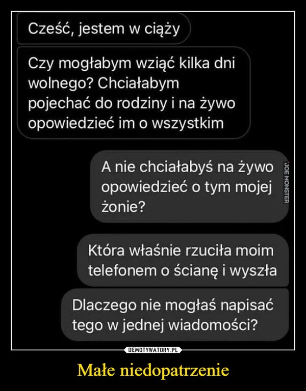 Małe niedopatrzenie