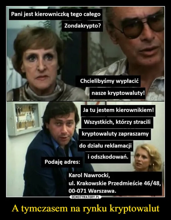 
    A tymczasem na rynku kryptowalut