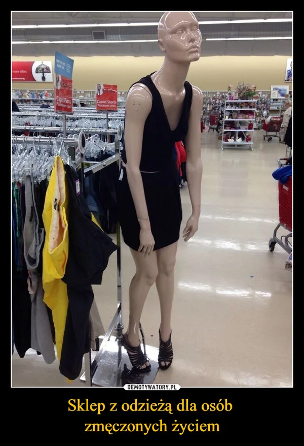 
    Sklep z odzieżą dla osób zmęczonych życiem