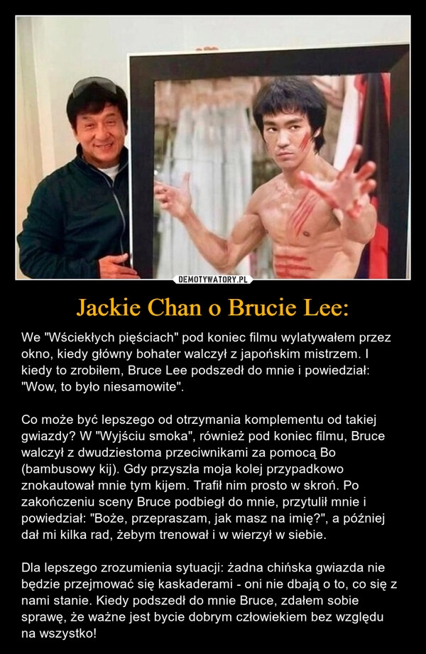 
    Jackie Chan o Brucie Lee: