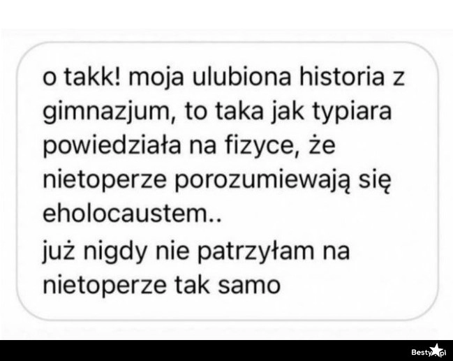 
    Ulubiona historia z gimnazjum 