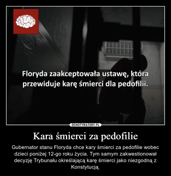 
    Kara śmierci za pedofilie