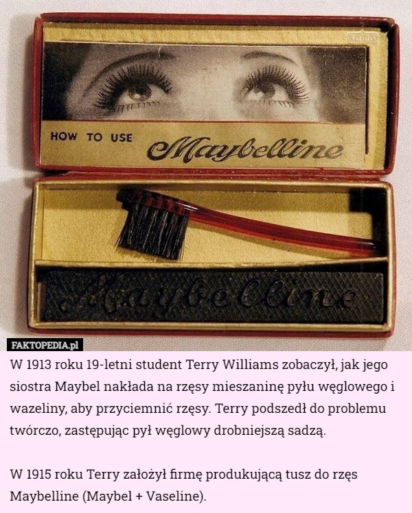 
    W 1913 roku 19-letni student Terry Williams zobaczył, jak jego siostra Maybel...