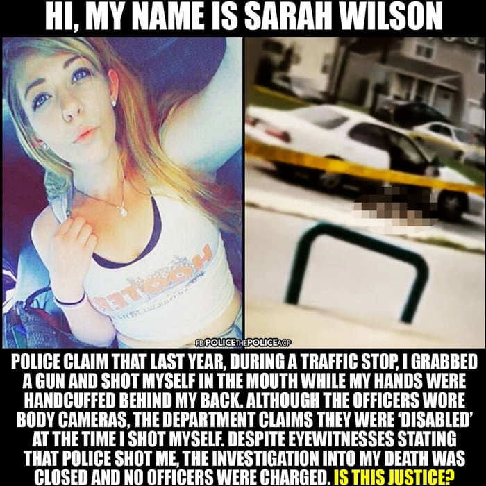 
    Never forget Sarah Wilson