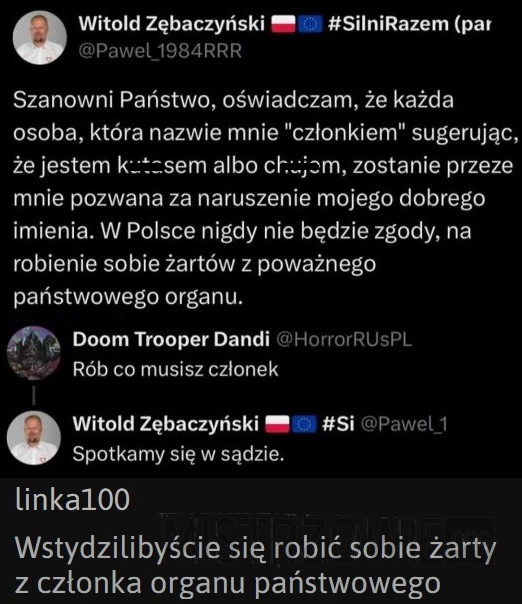 
    Oświadczenie