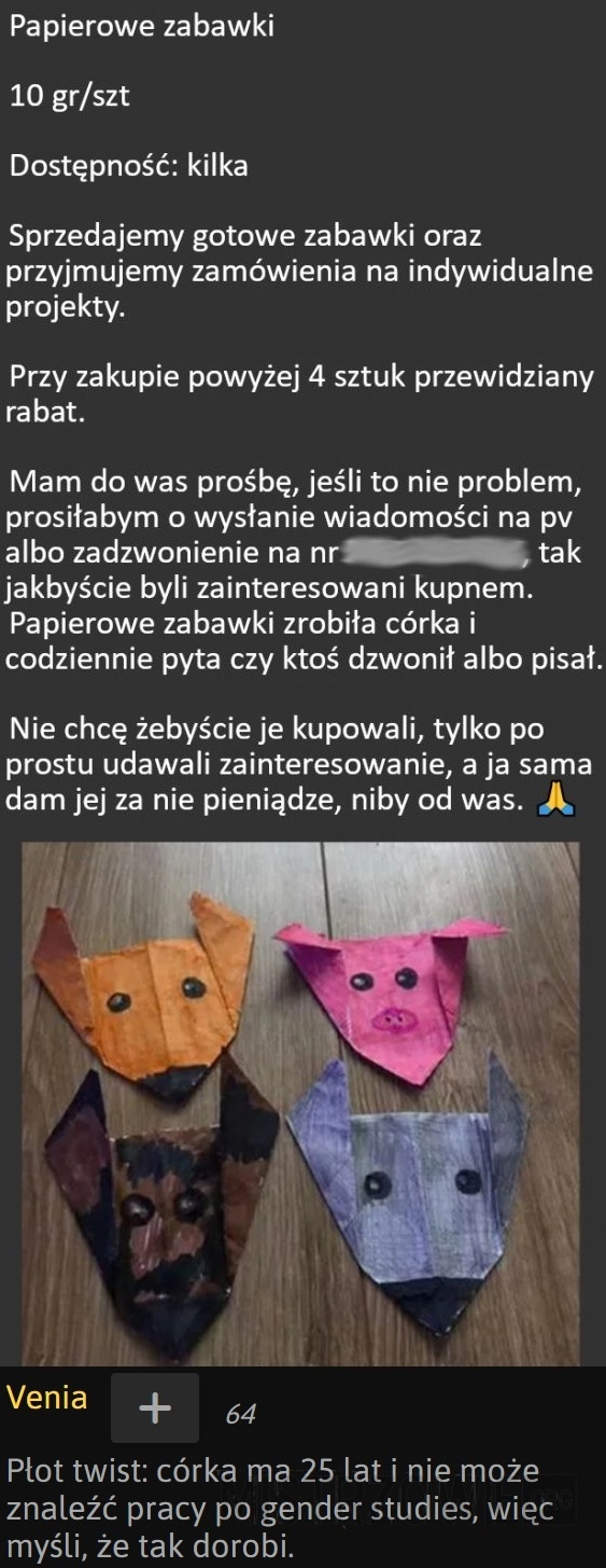 
    Papierowe zabawki