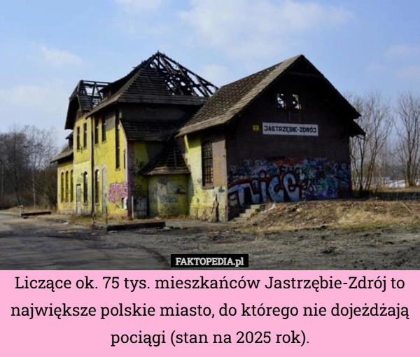 
    Liczące ok. 75 tys. mieszkańców Jastrzębie-Zdrój to największe polskie miasto,
