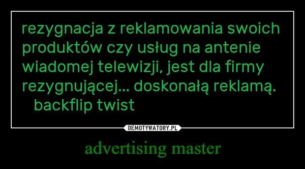 
    advertising master