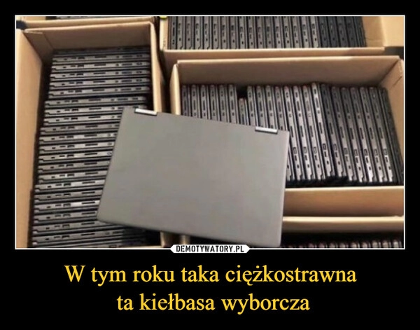 
    W tym roku taka ciężkostrawna
 ta kiełbasa wyborcza