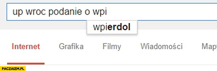 
    Up wroc podanie o wpierdol