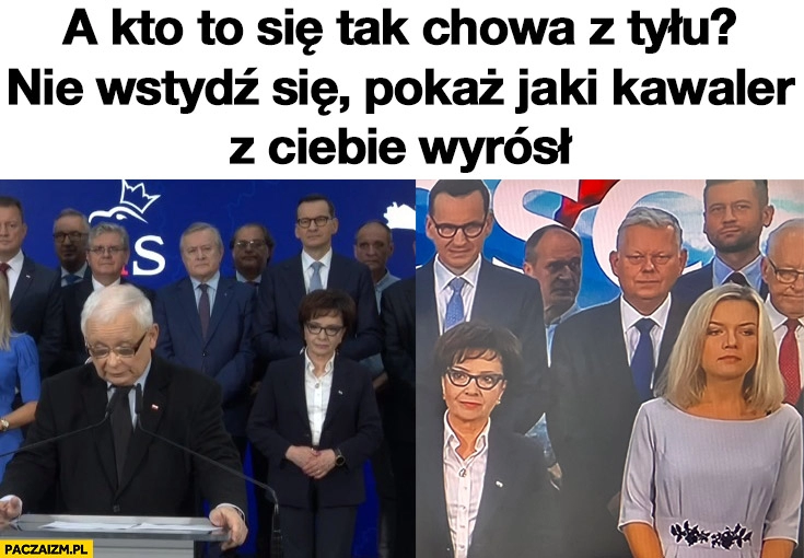 
    Paweł Kukiz prezentacja list PiS a kto to się tak chowa z tyłu nie wstydź się pokaz jaki kawaler z ciebie wyrośl