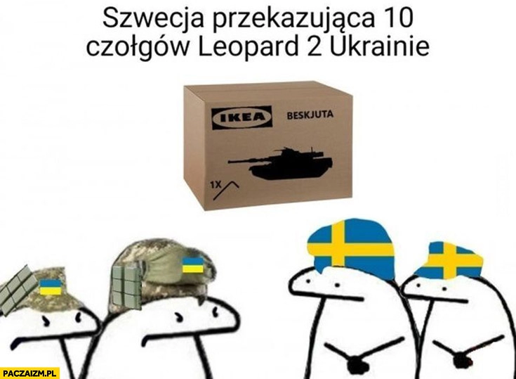 
    Szwecja przekazująca 10 czołgów Leopard 2 Ukrainie Ikea do samodzielnego złożenia