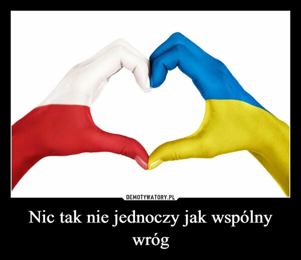 
    Nic tak nie jednoczy jak wspólny wróg 