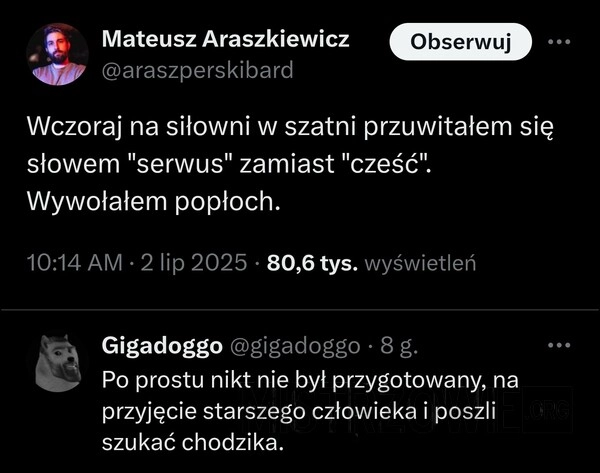
    Przywitanie
