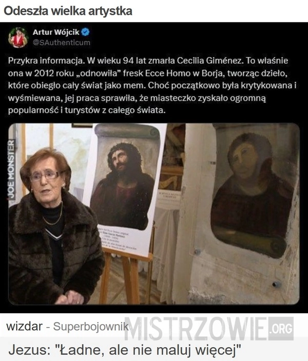
    Odeszła wielka artystka