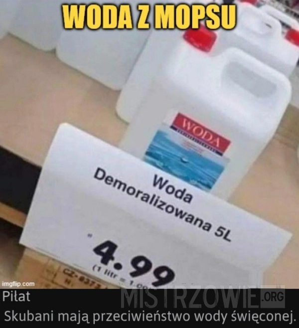 
    Woda z mopsu