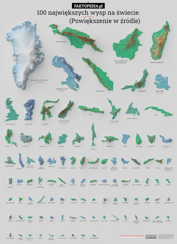 
    100 największych wysp na świecie.