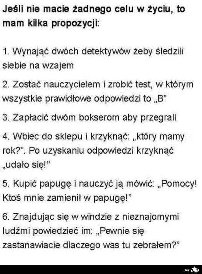 
    W poszukiwaniu nowego celu 