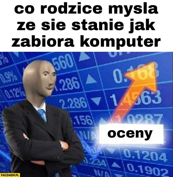 
    Co rodzice myślą, że się stanie jak zabiorą komputer oceny do góry