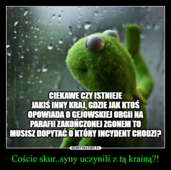 
    Coście skur..syny uczynili z tą krainą?!