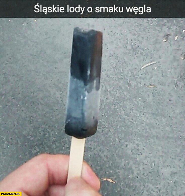 
    Śląskie lody o smaku węgla