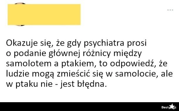 
    Pytanie od psychiatry 