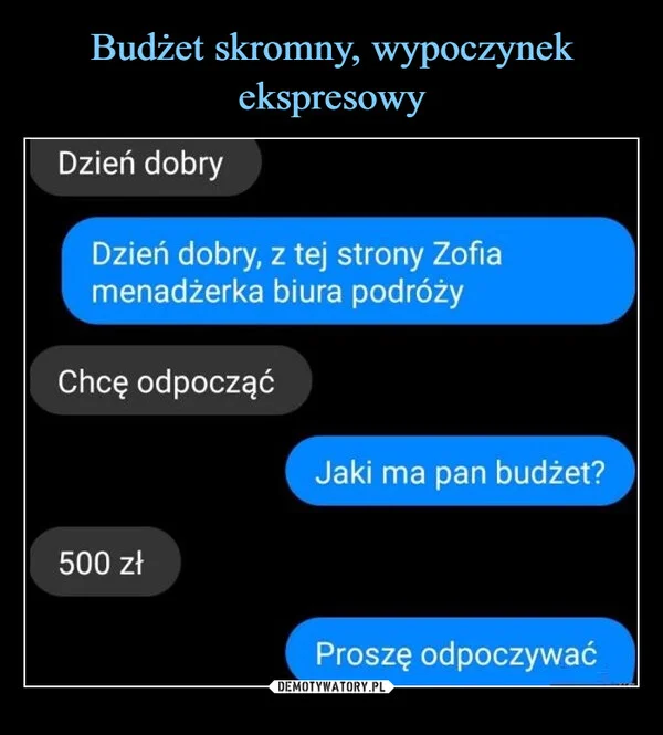 
    Budżet skromny, wypoczynek ekspresowy