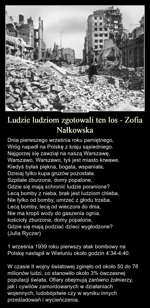 
    Ludzie ludziom zgotowali ten los - Zofia Nałkowska