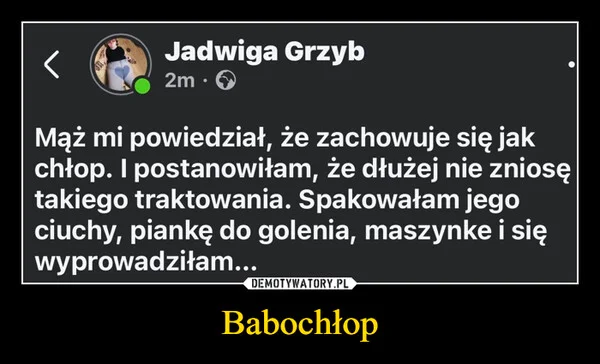 
    Babochłop