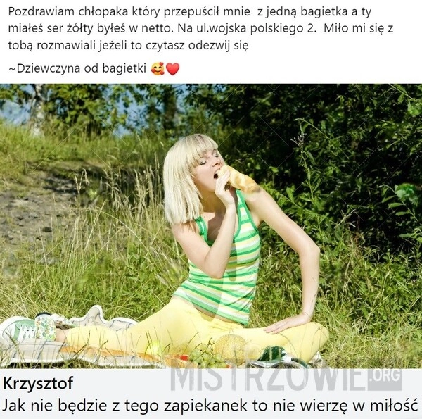 
    Pozdrawiam chłopaka który przepuścił mnie...