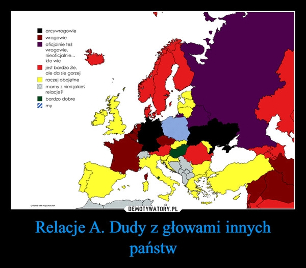 
    Relacje A. Dudy z głowami innych państw