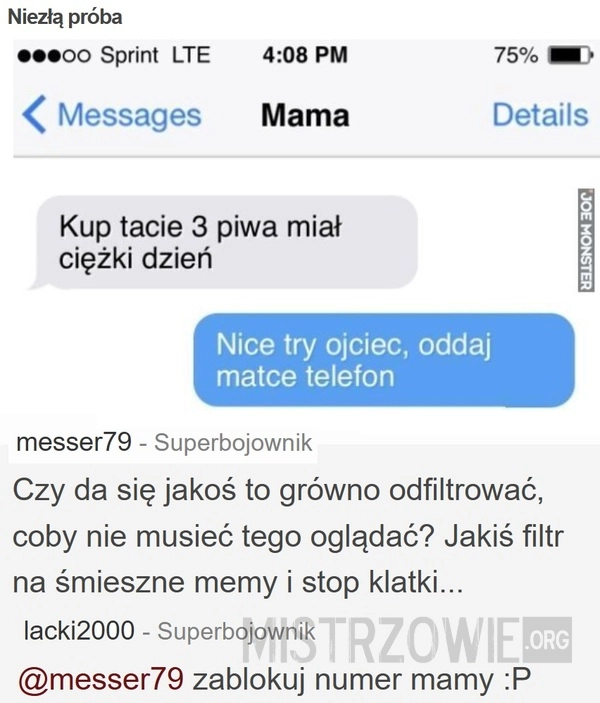 
    Niezła próba