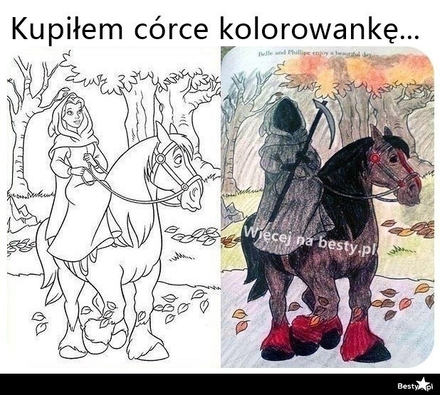 
    Pokolorowała po swojemu 