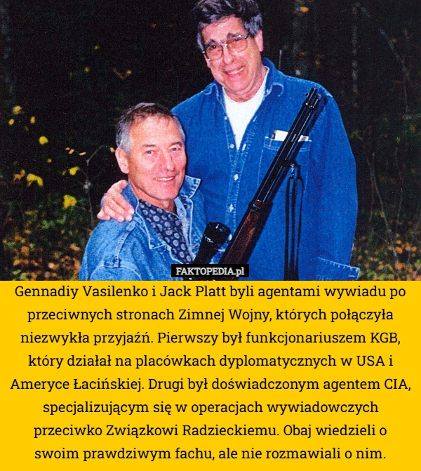 
    Gennadiy Vasilenko i Jack Platt byli agentami wywiadu po przeciwnych stronach