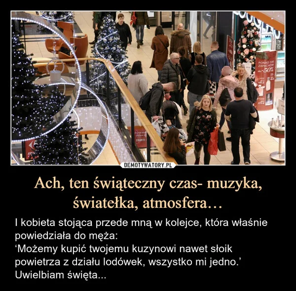 
    Ach, ten świąteczny czas- muzyka, światełka, atmosfera…