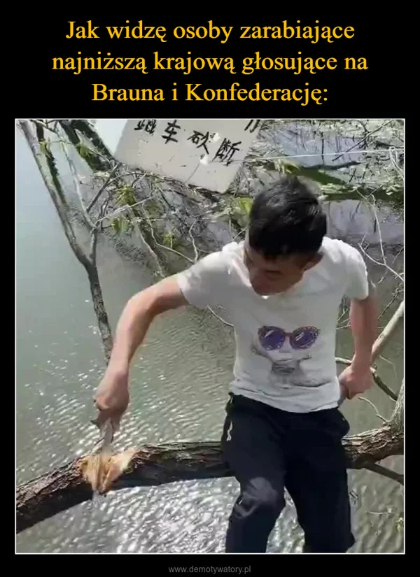 
    Jak widzę osoby zarabiające najniższą krajową głosujące na Brauna i Konfederację: