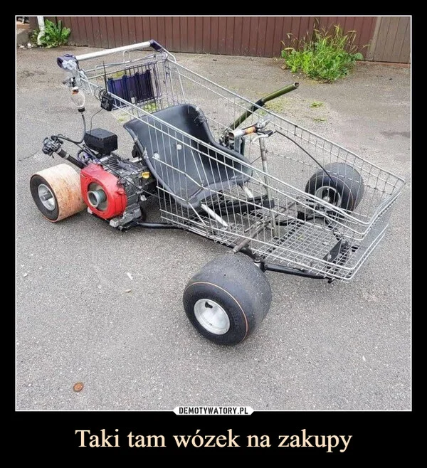 
    Taki tam wózek na zakupy