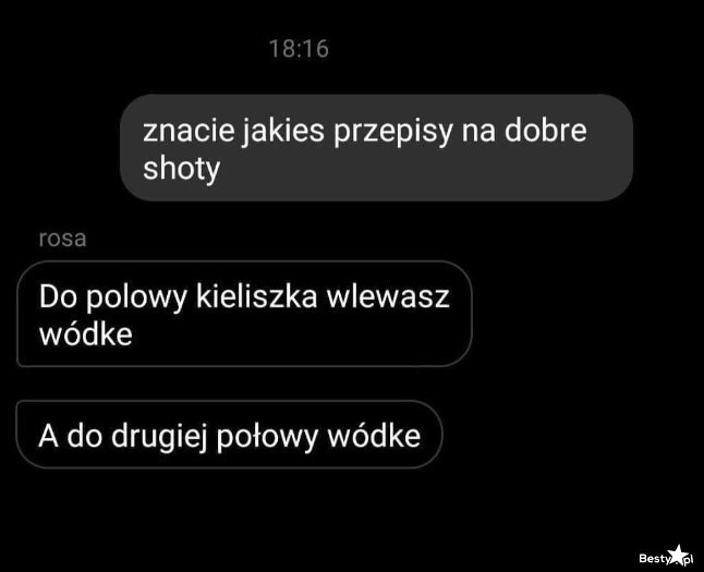 
    Przepis na dobry shot 