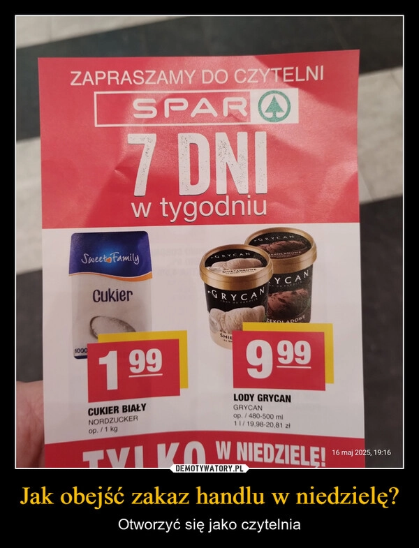 
    Jak obejść zakaz handlu w niedzielę?