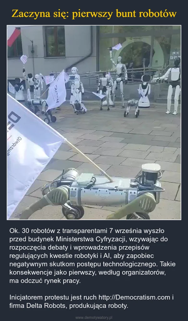 Zaczyna się: pierwszy bunt robotów