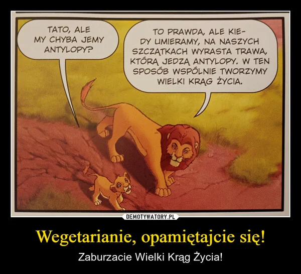 
    Wegetarianie, opamiętajcie się!