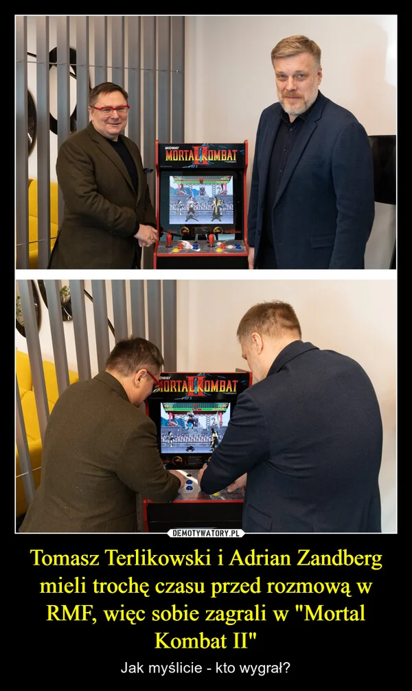 
    Tomasz Terlikowski i Adrian Zandberg mieli trochę czasu przed rozmową w RMF, więc sobie zagrali w 