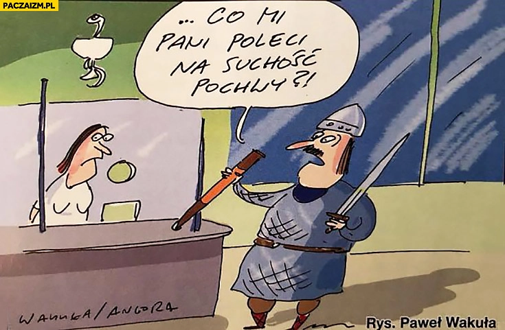 
    Co mi pani poleci na suchość pokrowca na miecz?
