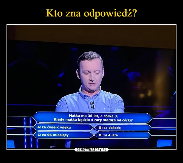 
    Kto zna odpowiedź?