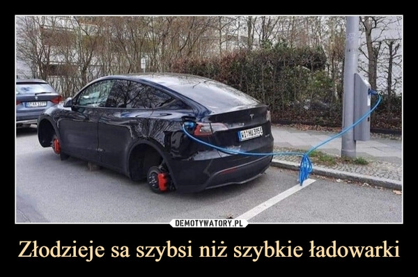 
    Złodzieje sa szybsi niż szybkie ładowarki