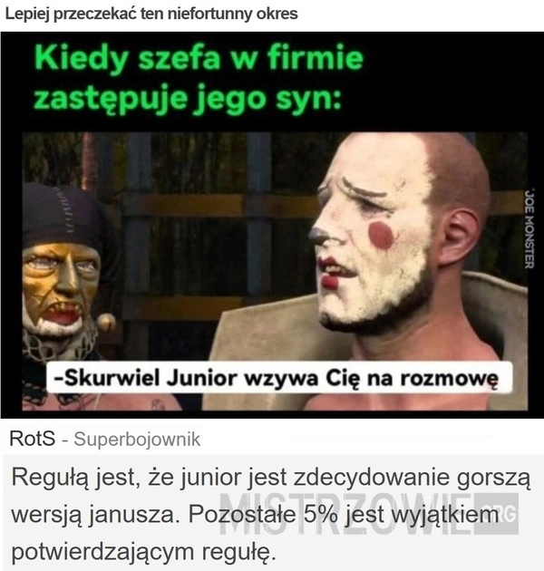 
    Lepiej przeczekać ten niefortunny okres