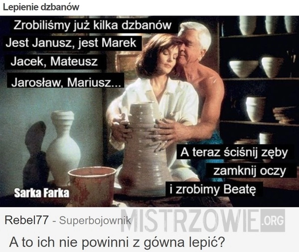 
    Lepienie dzbanów