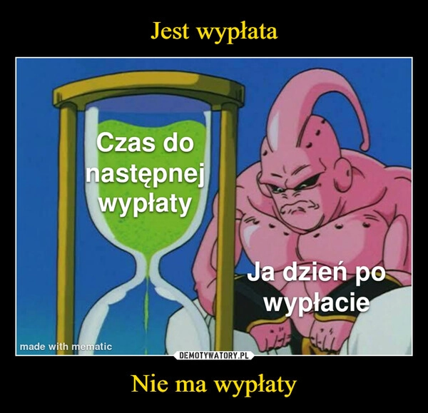 
    Jest wypłata Nie ma wypłaty