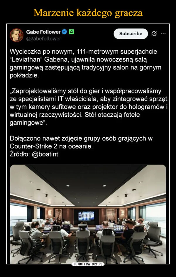 
    Marzenie każdego gracza